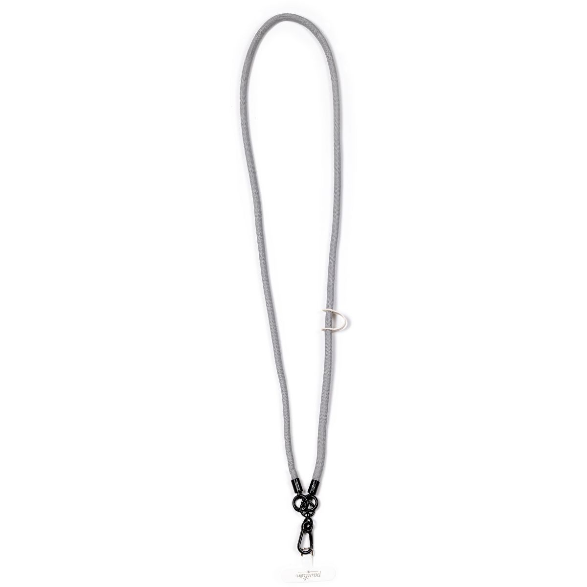 Pavilion Gift Company - Light Gray - Soft Nylon Crossbody Phone Lanyard - Cell Phone Accessories