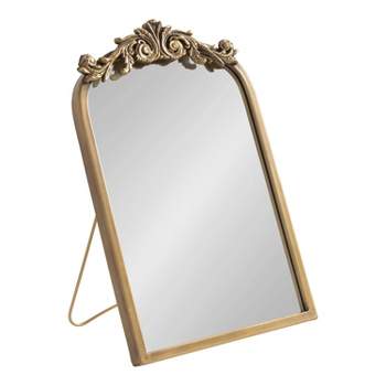 12" x 18" Arendahl Tabletop Arch Decorative Wall Mirror Gold - Kate & Laurel All Things Decor