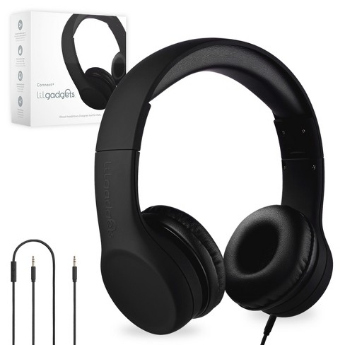 Lilgadgets Connect Premium Kids Headphones With Microphone Black