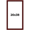 PosterPalooza | Weathered Red Picture Frame - UV Acrylic, Foam Board Backing, Hanging Hardware - 2 of 4