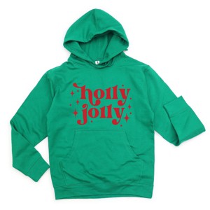 Simply Sage Market Whimsical Holly Jolly Hoodie - 1 of 3
