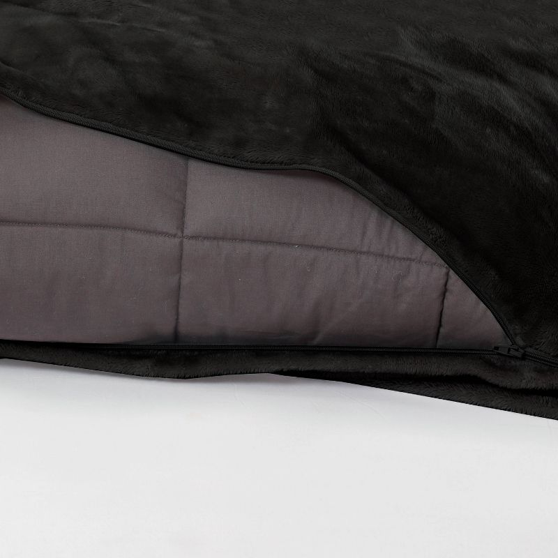 48"x72" 15lbs Plush Weighted Blanket with Removable Cover - DreamLab, 4 of 12
