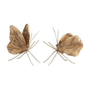 Butterfly (Set of 2) 4"H, 4.5"H Resin - 1 of 4