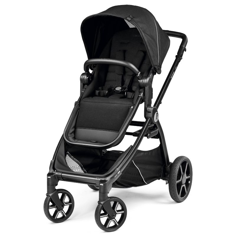 Peg Perego Ypsi Compact Single to Double Stroller - True Black, 1 of 8