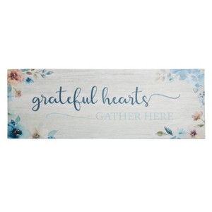 20"x55" Oversized Cushioned Anti-Fatigue Kitchen Runner Mat Grateful Hearts Gather - J&V Textiles: Comfort Floor Mat - 1 of 3