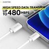 Overtime Apple MFI Certified 6ft USBC-to-Lightning Charging Cable for Apple iPhone/iPad Lightning Devices, White - 2 of 4