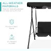 WhizMax Swing Chair Ultimate Comfort Outdoor Double Swing with Sunshade Canopy - 3 of 4
