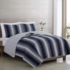 Great Bay Home Stripe Reversible Quilt Set With Shams - 3 of 4