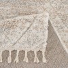 Kumasinova Turkish-Made Cream Trellis Area Rug, Plush High Pile Living Room Rug with Tassel Detailing, Stain-Resistant Rugs for Living Room - 2 of 4