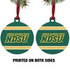 North Dakota State NDSU Stripes Aluminum Holiday Christmas Tree Ornament - 2 of 4