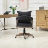 Computer Chair Office Chair, Adjustable Swivel Chair Fabric Seat, Boucle Accent Chairs with Arms, Sitting Oversized Chair for Living Room-The Pop Home - 4 of 4
