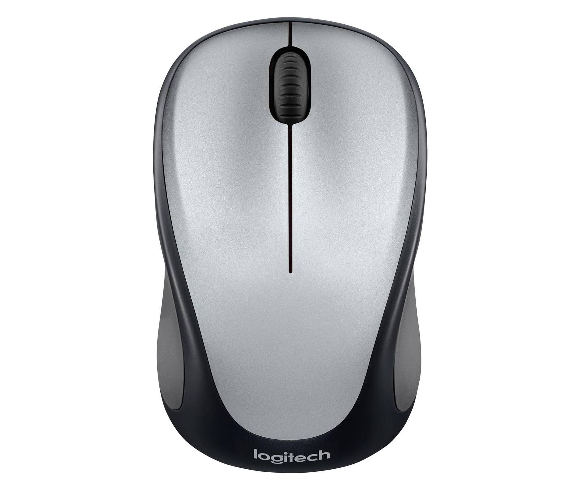 Logitech M317 Mouse - Silver: Wireless USB-A, Near Field Communication, Soft-Touch Grips