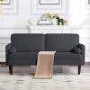 Sapphtopaz 65" Modern Couch Sofa - Loveseat Style with Soft Upholstery & Sturdy Frame, Cozy Seating for Living Room & Family Gatherings - 3 of 3