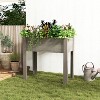 Gulches 31x31x16 Inch Elevated Raised Garden Bed with Legs - 200lbs Capacity Wooden Planter Box (Eco Water-Based Finish) for Outdoor Plants - 2 of 4
