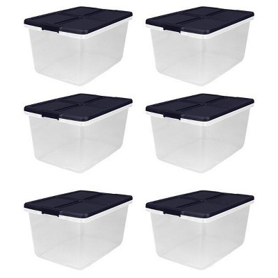 Iris Usa Plastic Modular Stackable Lidded Basket Storage Organizer Bins :  Target