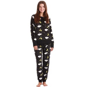 #FollowMe Womens Ultra-Soft Velour Jogger Pajama Set  Relaxing & Stylish Sleepwear - 1 of 3