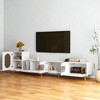 Modern Wood Extendable TV Stand for 80–89 Inch TVs, Rectangular Media Console with Adjustable Storage for Living Room or Bedroom - 2 of 4