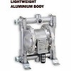 Fuelworks Double Diaphragm Transfer Pump 1/2" inch Nitrile/NBR/Buna-N 12gpm / 45lpm Heavy Duty Aluminium Air Operated Pneumatic for Diesel, Grease, - 2 of 4