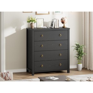 3 Dresser for Bedroom, 29" Tall Dresser, Modern Tall Drawer Dresser with Storage, Wooden Closet Dressers Chest of Drawers, White - 1 of 4
