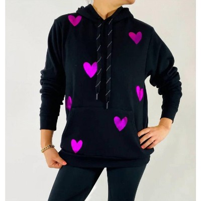 Women's Dean Black Hoodie Sweatshirt - Style Reform