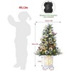 3FT Pre-Lit Artificial Christmas Tree,Tabletop Christmas Tree with Pine Cones - 2 of 4