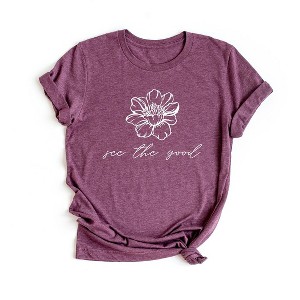 Simply Sage Market Women's See The Good Wildflower Short Sleeve Graphic Tee - 1 of 2