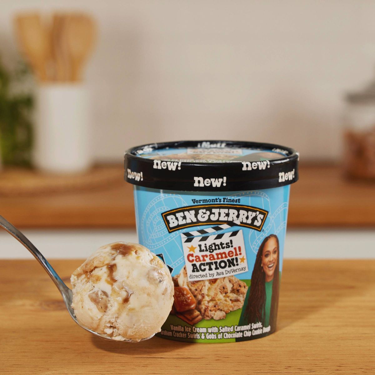 Ben & Jerry's Lights Caramel Action Ice Cream - 16 fl oz - thumbnail 4