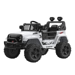 12V Kids Ride on Truck, 3 Speeds Electric Ride on Car with Parent Remote Control, Headlight, Music, Ride on Vehicle Toy for Kids Aged 3-8 - 1 of 4