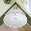 14 x 15 x 5.9 in. Ceramic Wall-Mounted Bathroom Mini Vessel Sink with Single Wall Hung Center Faucet Hole in White - 3 of 4