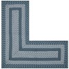 Newport Braid Collection 100% Polypropylene Stripe Pattern Reversible Indoor Utility Rug - Better Trends - 2 of 3