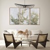 Gallery 57 48"x30" Greige Botanical Triptych Floating Wall Canvas: Modern MDF and Metal Framed Nature Art - 4 of 4