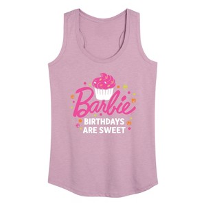 Women's - Barbie - Birthdays Are Sweet Graphic Racerback Tank - 1 of 4