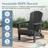 Hyleory HDPE Folding Adirondack Chair  – Weather-Resistant Outdoor Lounge Chair - 4 of 4