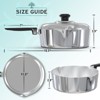 MAGNAWARE 12" Cast Aluminum Sauté Pan with Lid – Large Frying Pan - 3 of 4