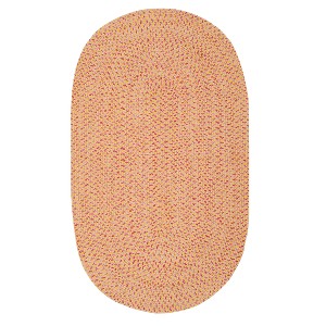 Solid Woven Oval Area Rug 5