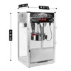 Infurnic Popcorn Poppers, with Kettle and Warming Deck, Kitchenware for Family Gatherings, Black, 18.01"*14.96"*29.92" - 2 of 4