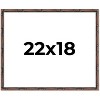PosterPalooza | 22x18 Thin Bamboo Picture Frame, UV Acrylic, 2 Finishes - Gold and Brown - 2 of 4
