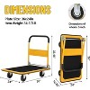 Foldable Push Cart On Wheel, 660lbs Capacity A3 Steel Moving Platform Hand Track - 2 of 4