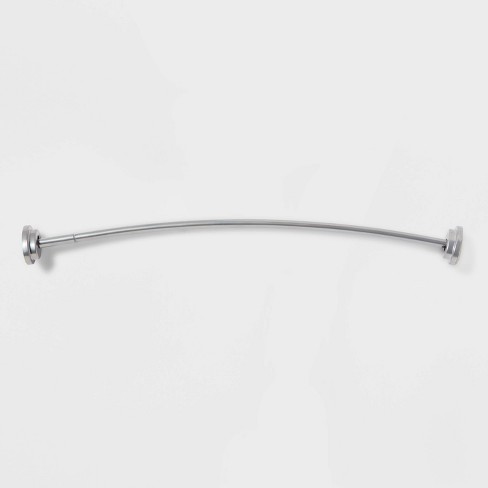 72 Dual Mount Curved Steel Shower, Metal Shower Curtain Rod