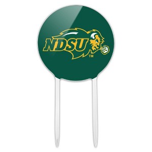 North Dakota State Bison Logo Acrylic Cake Topper Party Decoration for Wedding Anniversary Birthday Graduation - 1 of 4
