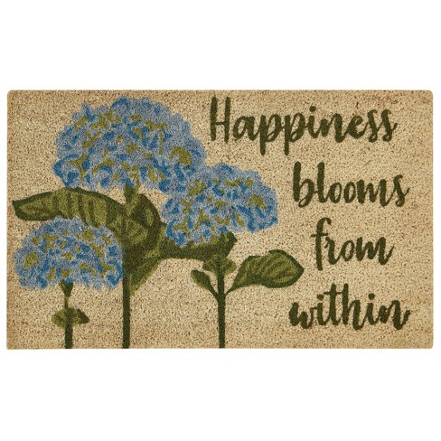  Doormat Indoor Outdoor Entrance 18x30, Happy