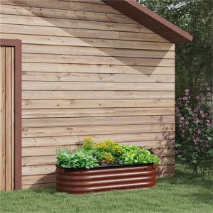 YONWAY Galvanized Raised Garden Bed Kit,Elevated Planter Box with Safety Edging, Easy DIY Stock Tank for Growing Flowers and Herbs - 1 of 4