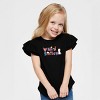 The Juniper Shop Mini Smiley Icons Unicorn Flutter Sleeve Tee - 2 of 4