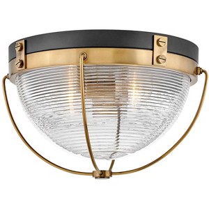 Hinkley Crew 16" Wide Heritage Brass and Glass Dome Ceiling Light - 1 of 1