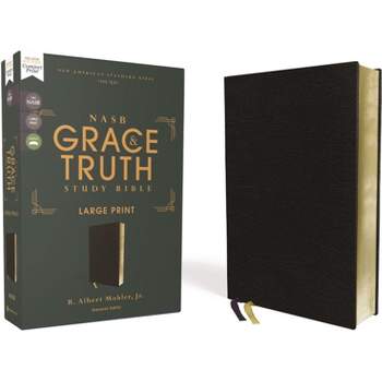 Nasb, the Grace and Truth Study Bible (Trustworthy and Practical Insights), Large Print, European Bonded Leather, Black, Red Letter, 1995 Text,