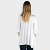 24seven Comfort Apparel Maternity Open Front Jacket with Elbow Sleeve - 2 of 3