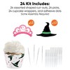 Big Dot of Happiness Witch Cupcake Decoration Kit, Good Pink and Green Birthday or Witch Halloween Party Cupcake Wrappers and Treat Picks - Set of 24 - 4 of 4