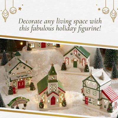 Spode Christmas Tree LED Lighted Ceramic Public House