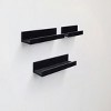 Syemin Decorative Wall Shelf Floating Shelves Wall Wood Decor Storage Shelves Wall Mounted Shelf Storage Hanging Shelf, Black, 18.11"*5.91"*1.97" - 3 of 4