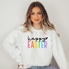 Simply Sage Market Women's Graphic Sweatshirt Happy Easter Colorful - 2 of 3